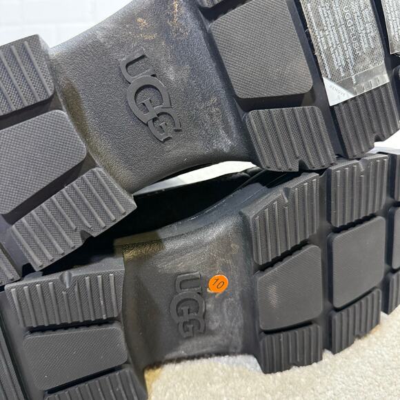 UGG NWOT Ashton Zip Waterproof Bootie Black Suede Chunky Heel Womens 10 Winter - Picture 15 of 15